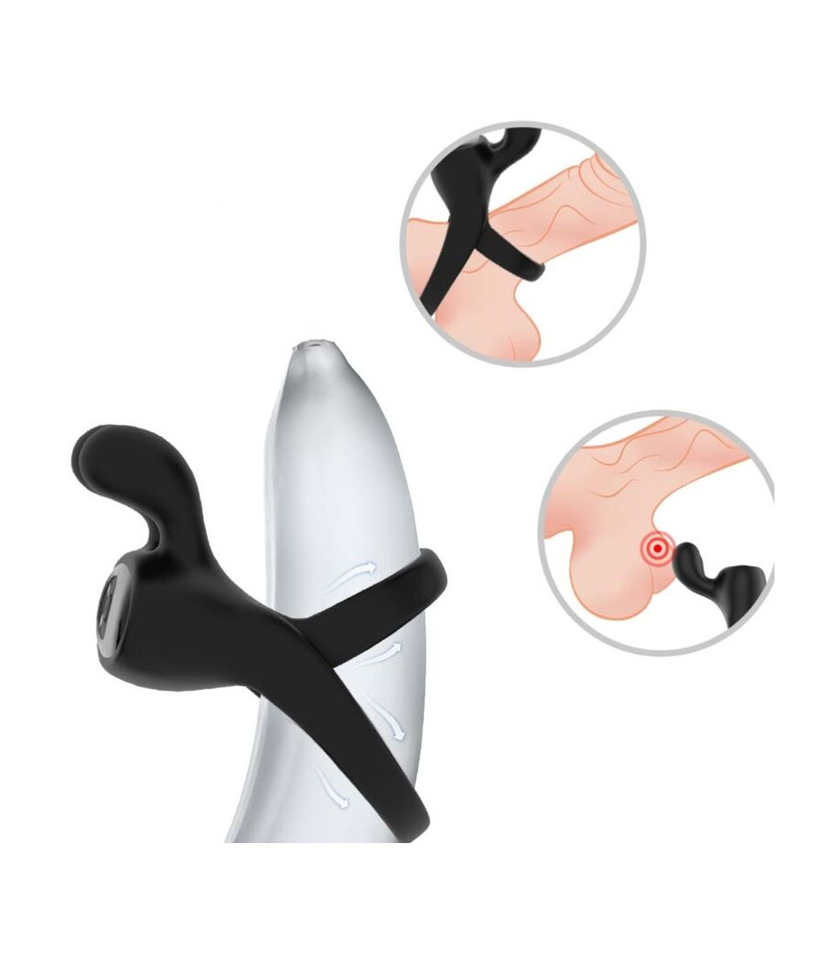 ARMONY - ANEL VIBRADOR COELHO PRETO
