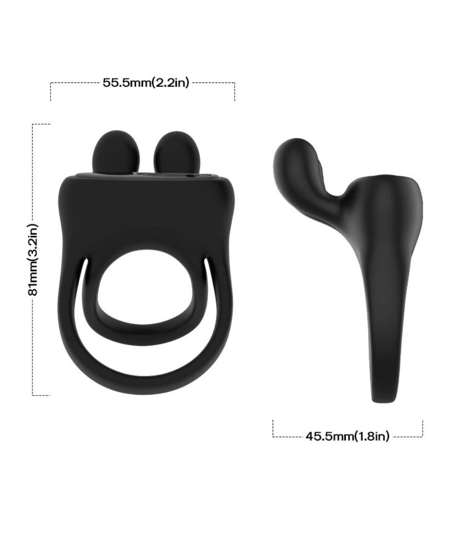 ARMONY - ANNEAU VIBRATEUR LAPIN NOIR
