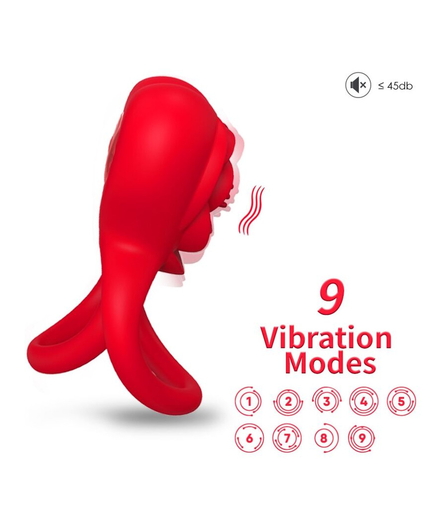 ARMONY - ANELLO VIBRATORE CUORE ROSSO