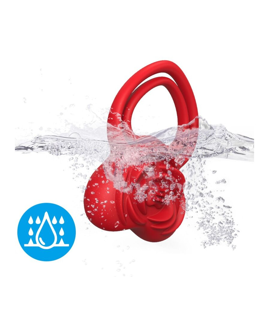 ARMONY - ANILLO VIBRADOR CORAZÓN ROJO