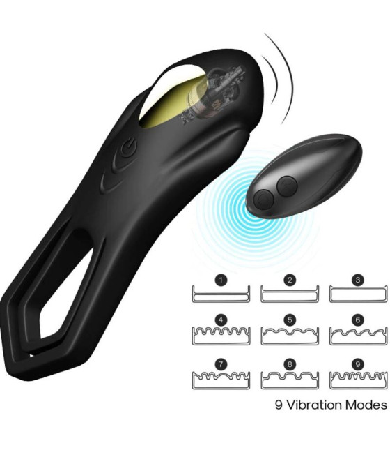ARMONY - TELECOMANDO VIBRATORE ROADSTER DOPPIO ANELLO NERO