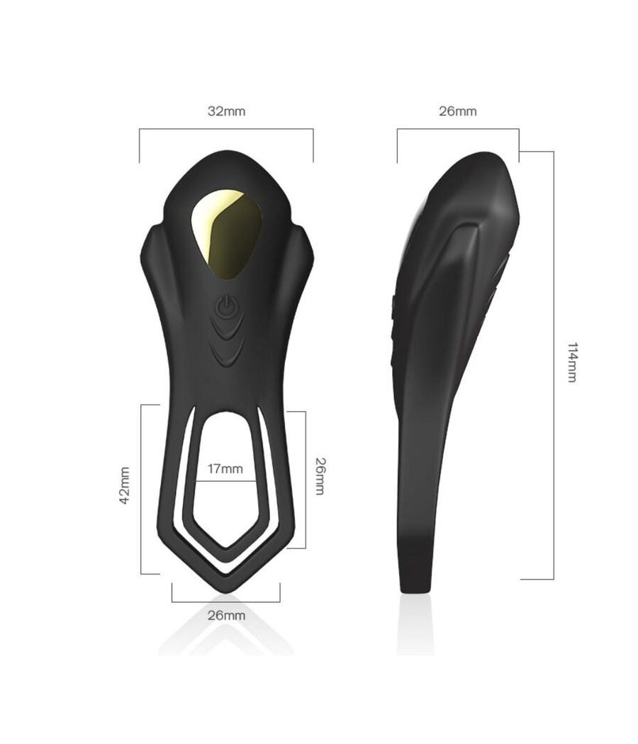 ARMONY - TELECOMANDO VIBRATORE ROADSTER DOPPIO ANELLO NERO