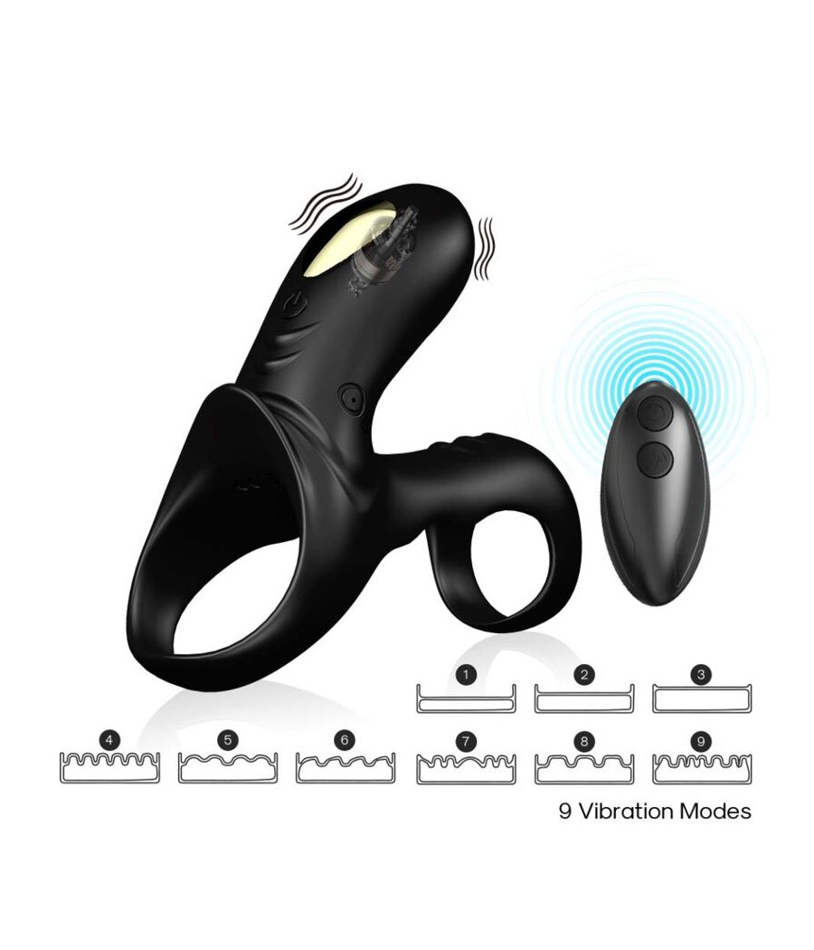 ARMONY - RANGER DOUBLE VIBRATOR RING FOR COUPLES BLACK