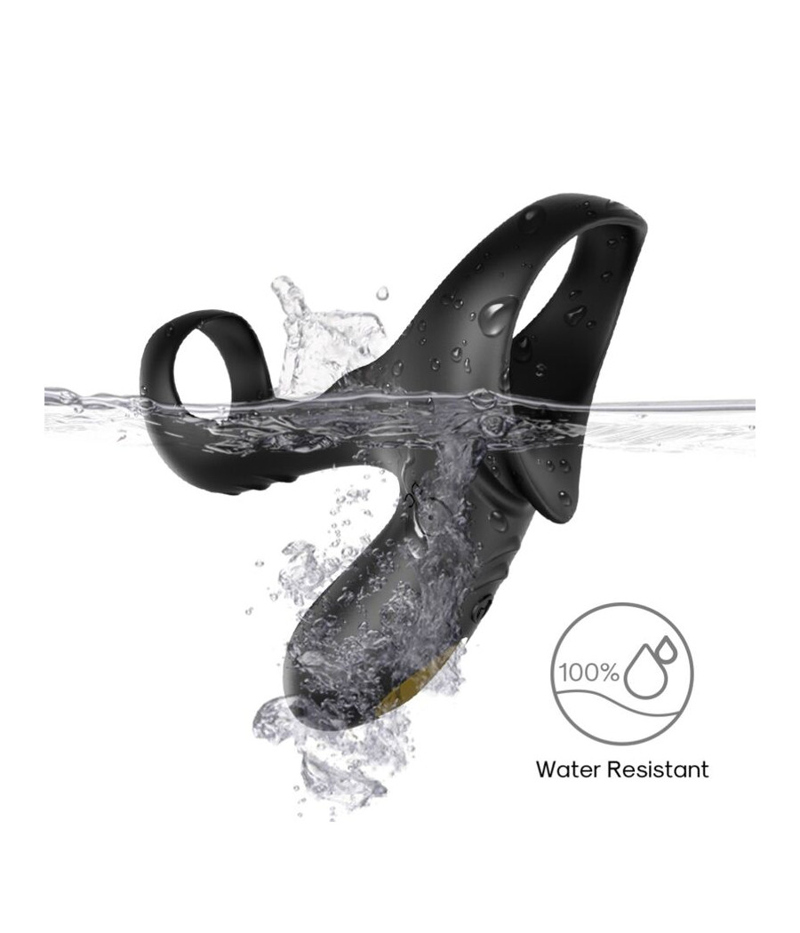 ARMONY - ANELLO VIBRATORE DOPPIO RANGER PER COPPIA NERO