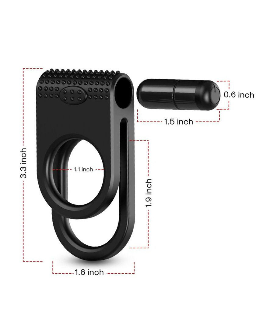 ARMONY - TWINS DOUBLE VIBRATEUR POUR COUPLES NOIR