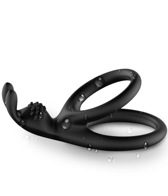 ARMONY - BAGUE DOUBLE LAPIN TENSY NOIR