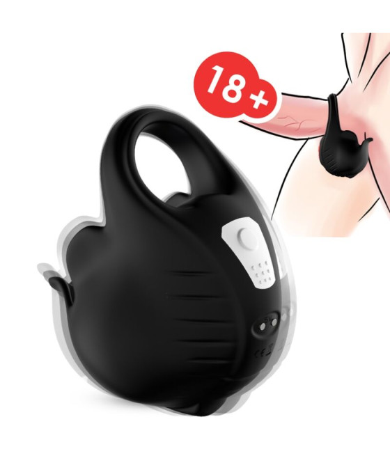 ARMONY - ANNEAU VIBRATEUR VENTOUSES NOIR