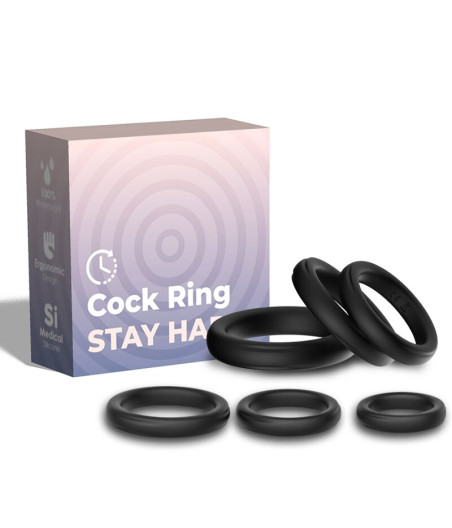 ARMONY - LOCK RINGS SILICONE BLACK