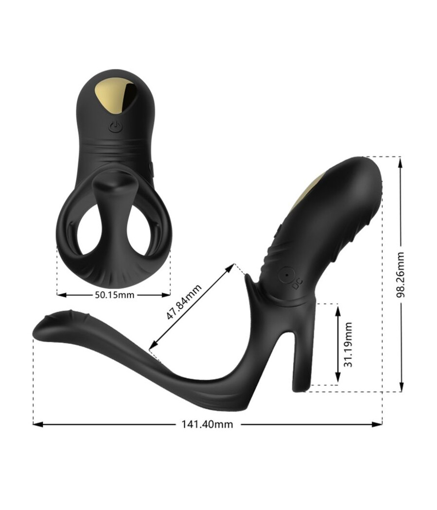 ARMONY - JOY JUMPER RINGVIBRATOR FÜR PAARE & ANALPLUG FERNBEDIENUNG SCHWARZ