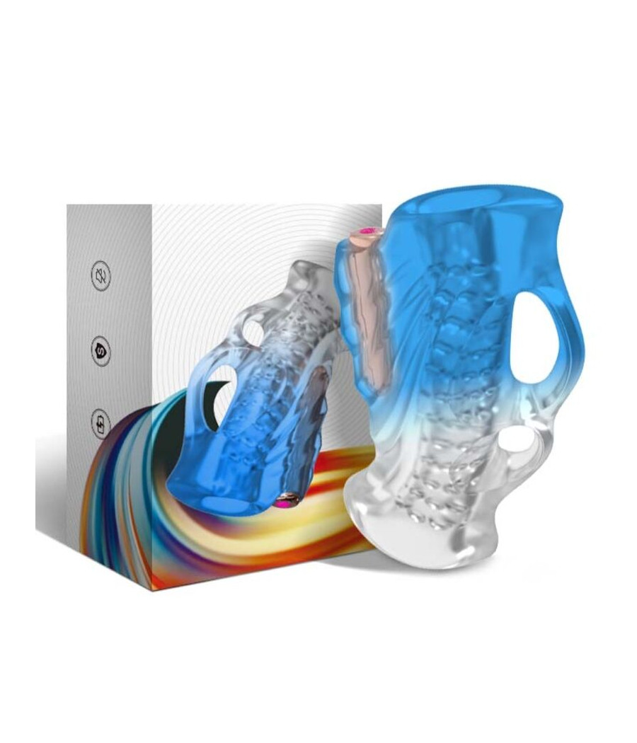 ARMONY - MASTURBADOR DEDO E VIBRADOR GRADIENTE AZUL