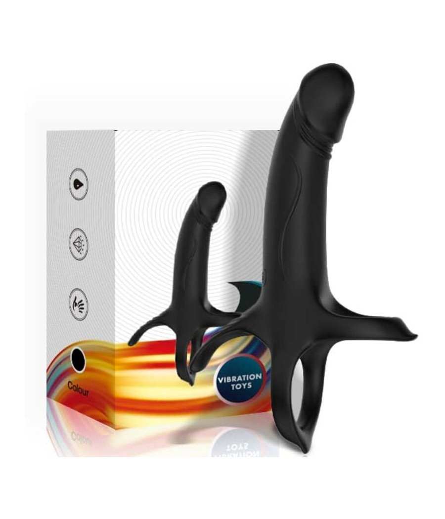 ARMONY - DILDO MIT RING & VIBRATOR SCHWARZ
