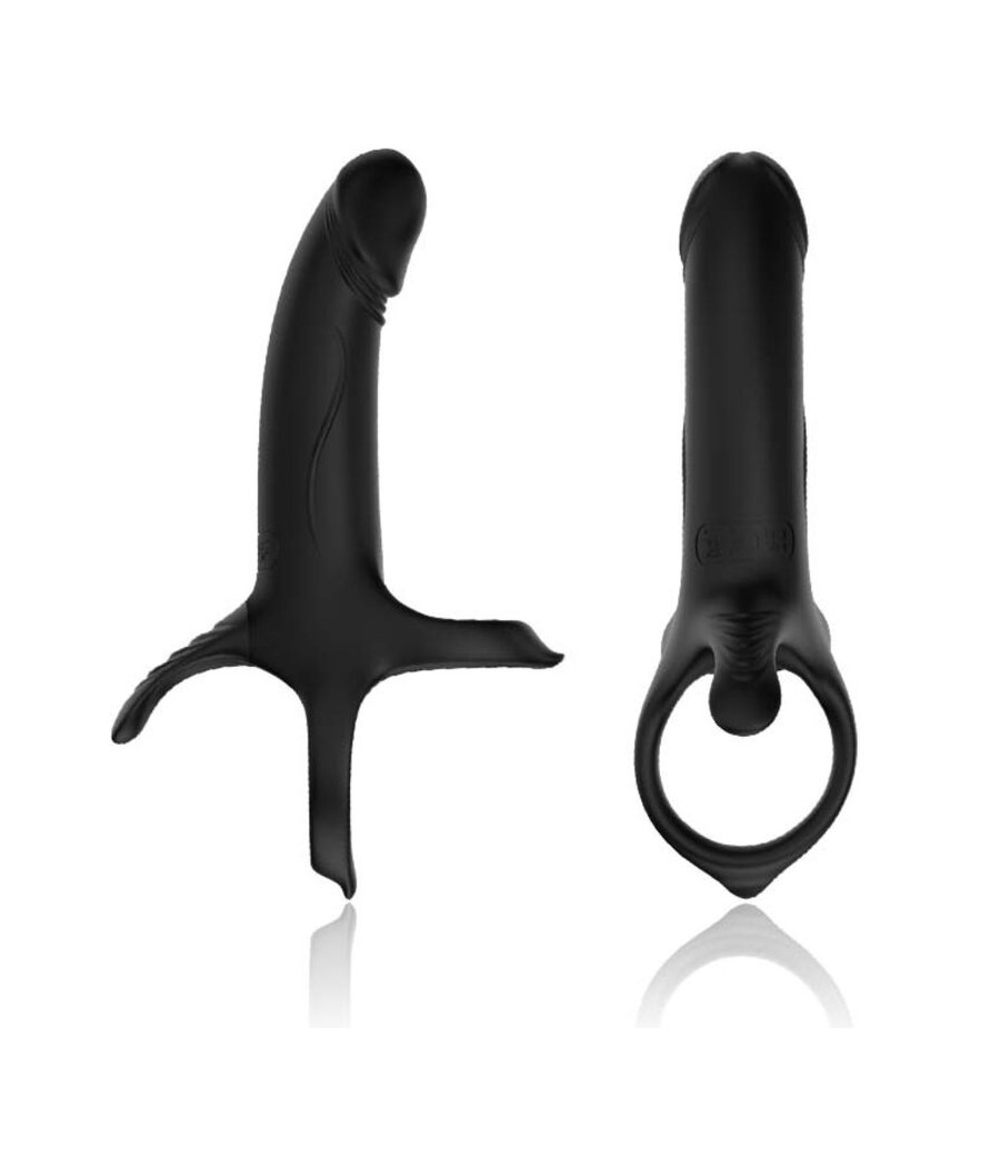 ARMONY - DILDO WITH RING & VIBRATOR BLACK