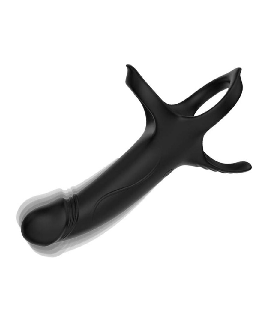 ARMONY - DILDO MIT RING & VIBRATOR SCHWARZ