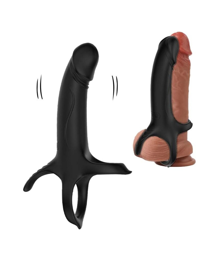 ARMONY - DILDO CON ANELLO E VIBRATORE NERO