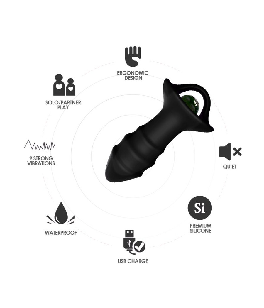 ARMONY - KYLIN FINGERVIBRATOR & ANALPLUG FERNBEDIENUNG SCHWARZ