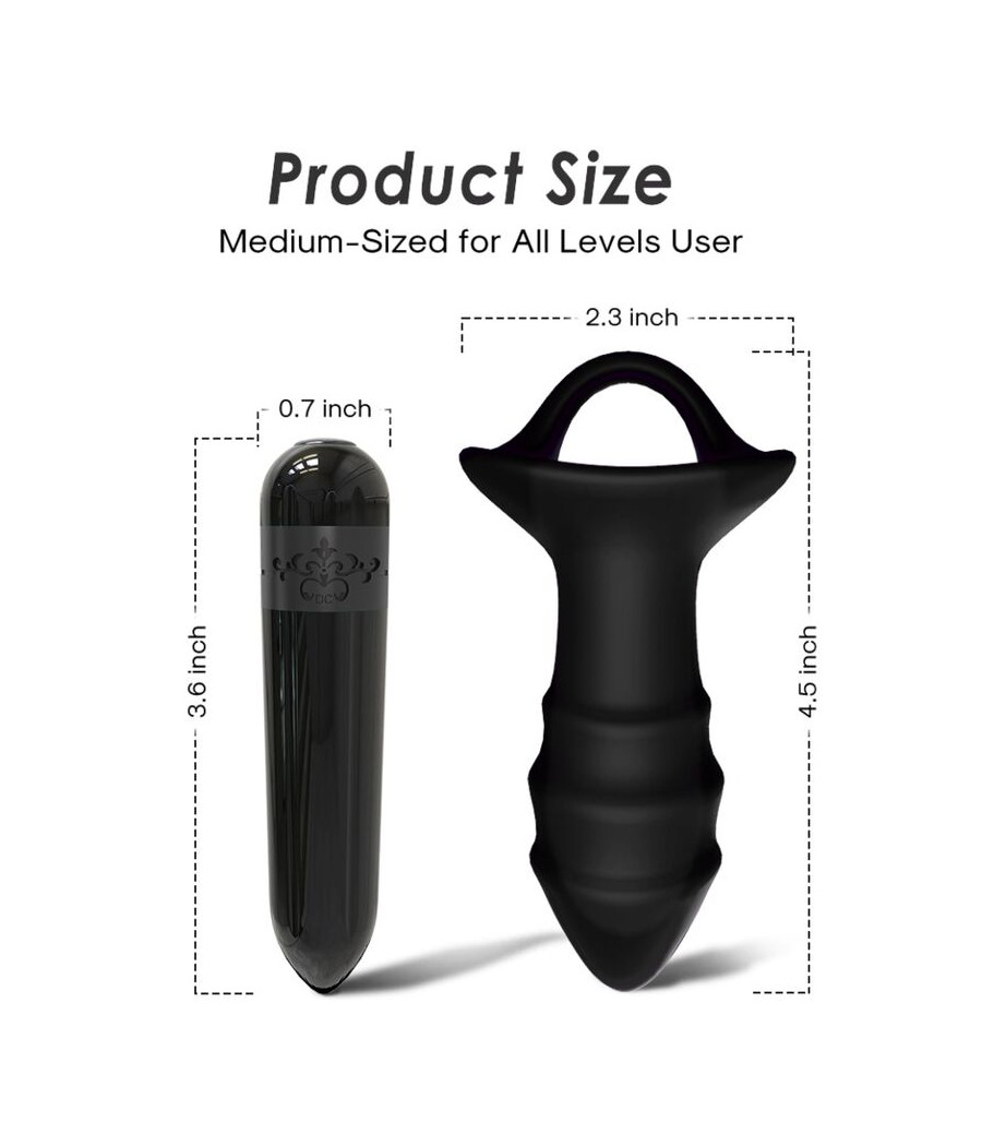 ARMONY - KYLIN FINGERVIBRATOR & ANALPLUG FERNBEDIENUNG SCHWARZ