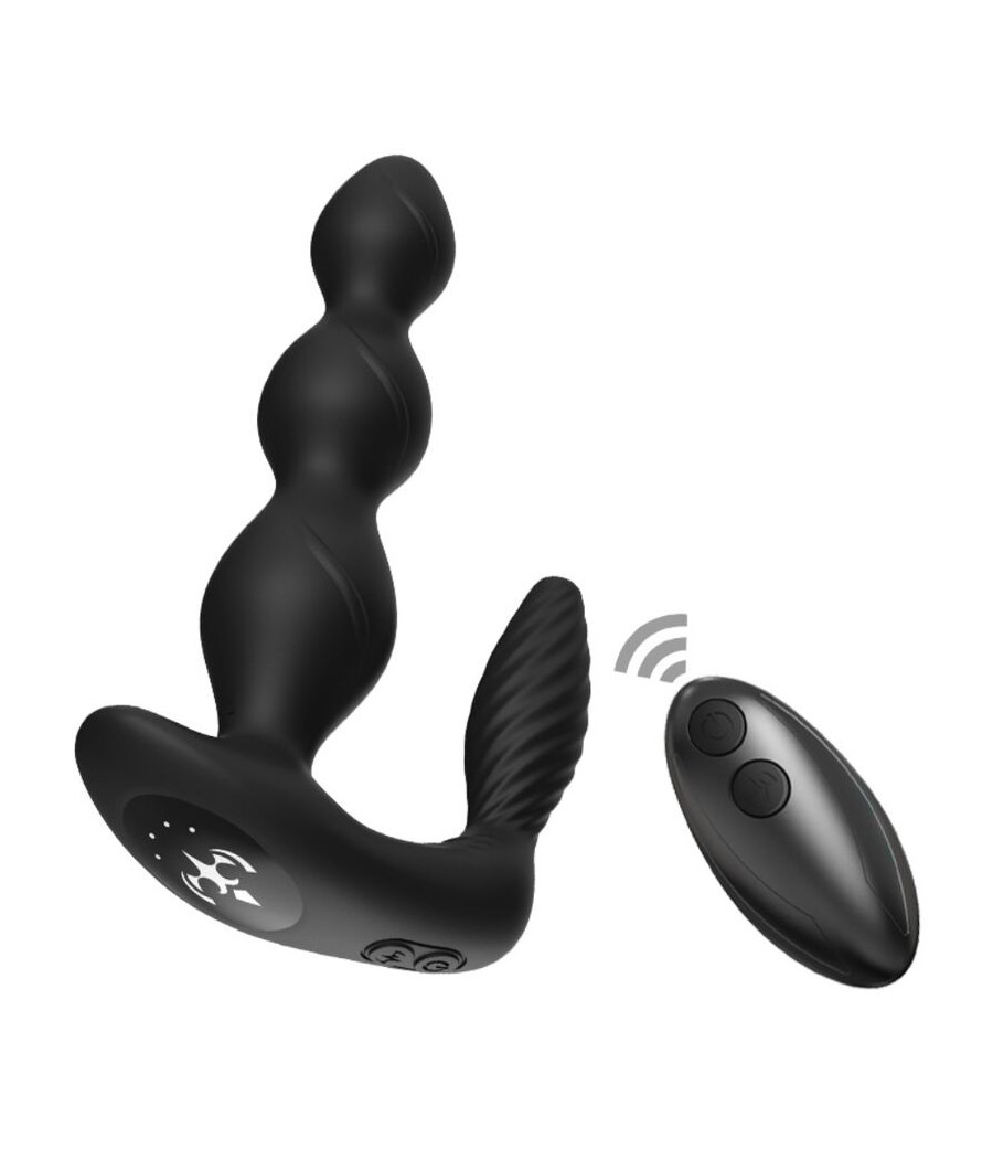 ARMONY - MANFUN VIBRADOR & ESTIMULADOR PLUG ANAL CONTROL REMOTO NEGRO
