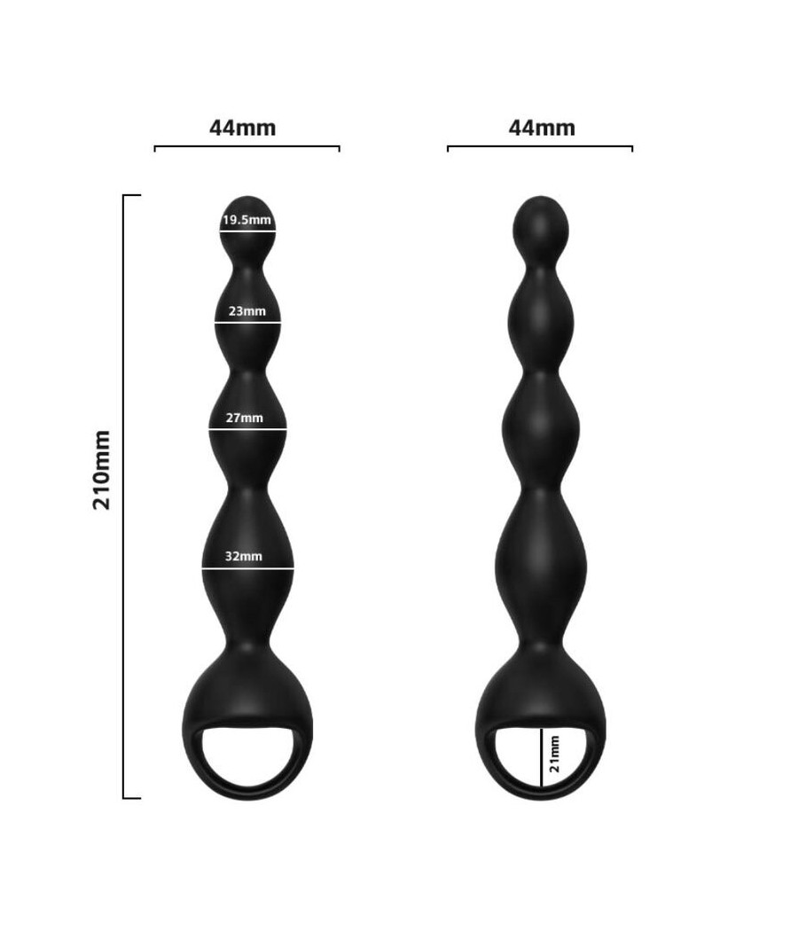 ARMONY - PLUG ANAL DE DEDO VIBRADOR PRETO