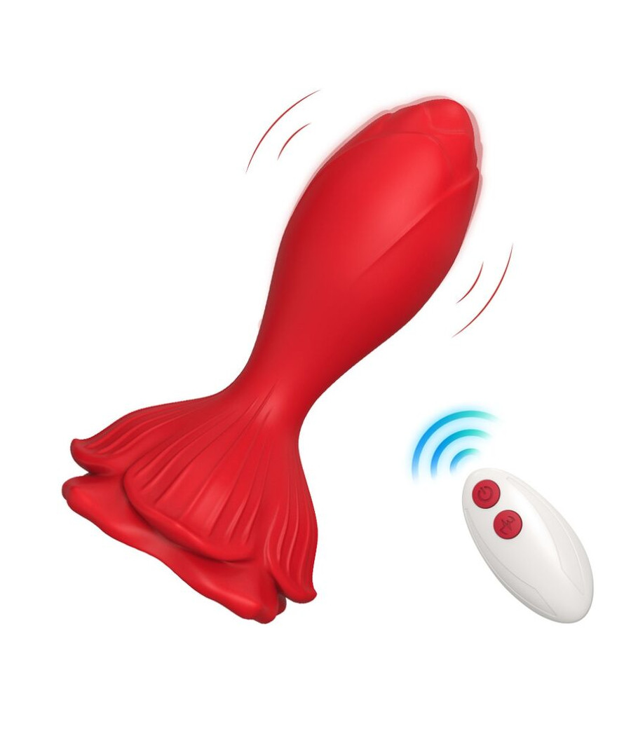 ARMONY - ROSA VIBRATOR & ANALPLUG KLEINE FERNBEDIENUNG ROT