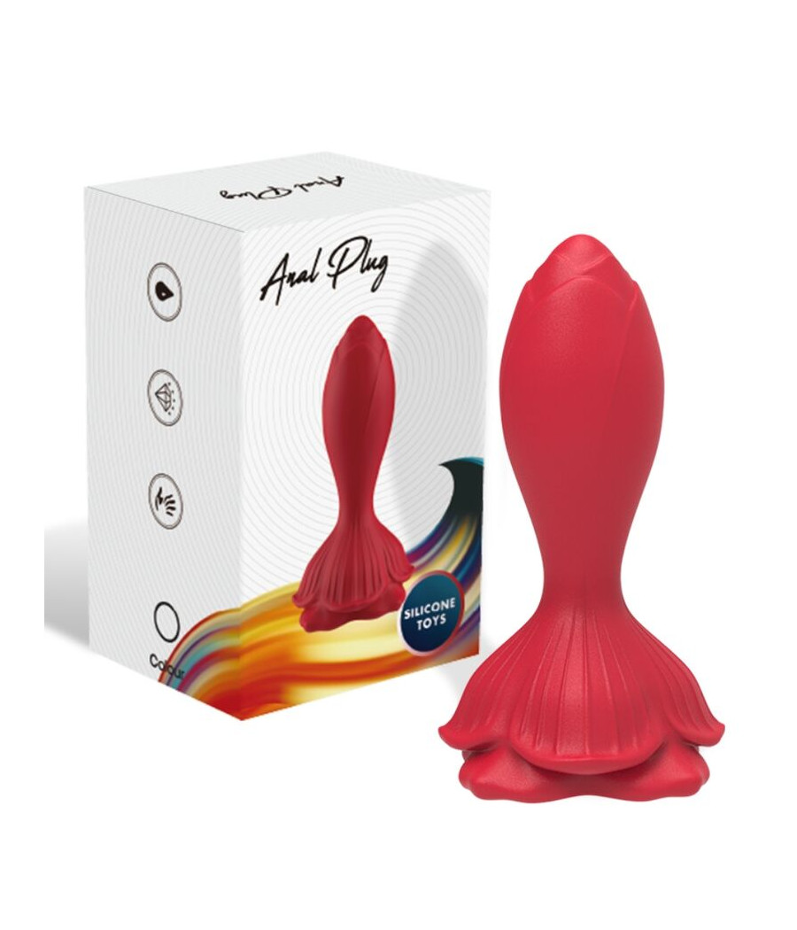ARMONY - ROSA VIBRADOR & PLUG ANAL PEQUEÑO CONTROL REMOTO ROJO