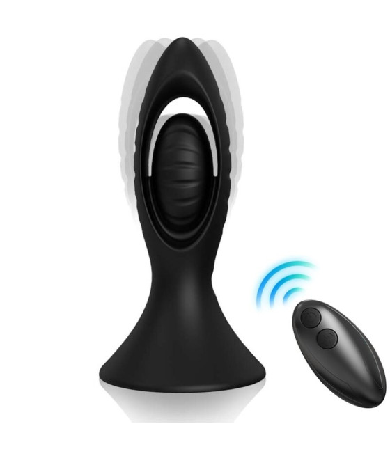 ARMONY - VIBRATEUR & PLUG ANAL SILICONE NOIR
