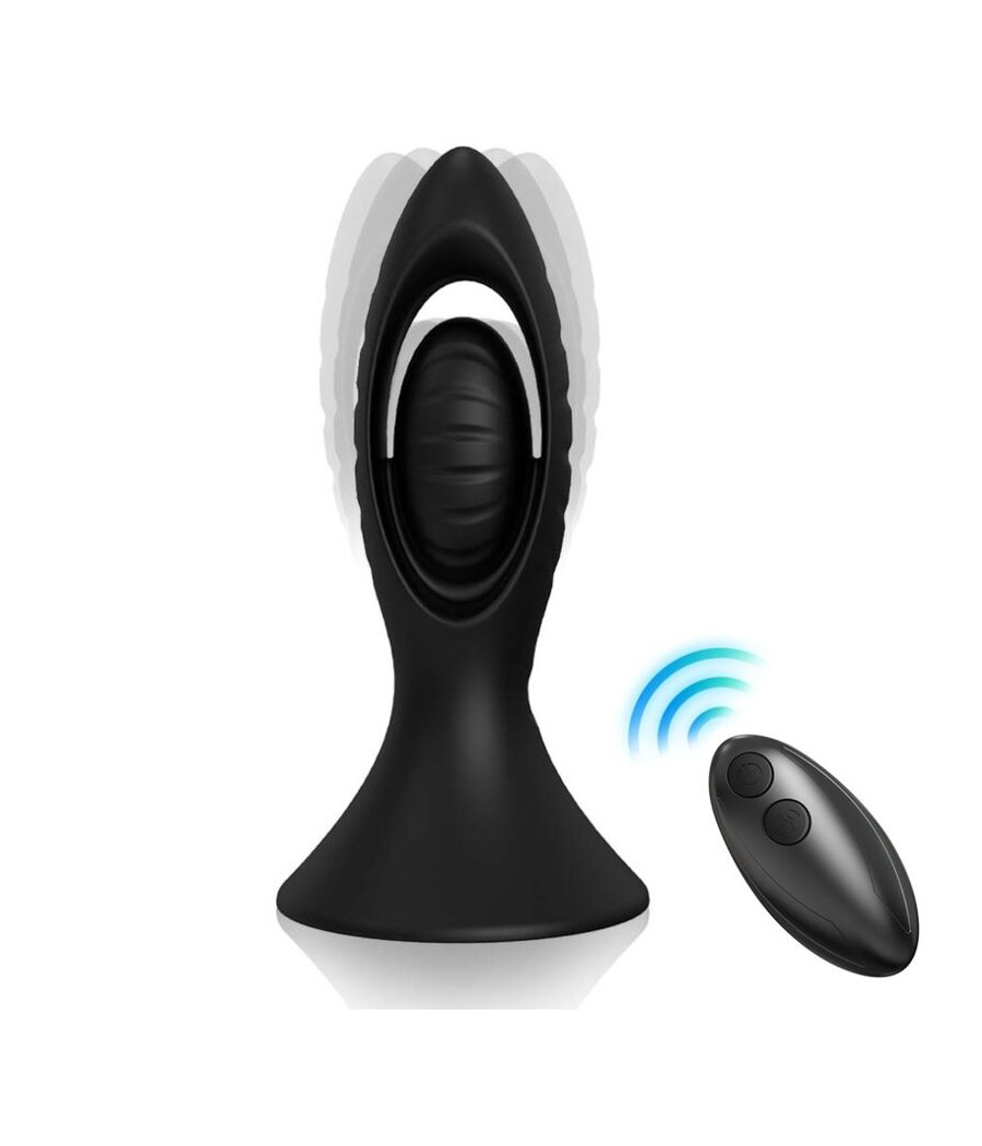 ARMONY - VIBRADOR E PLUG ANAL SILICONE PRETO