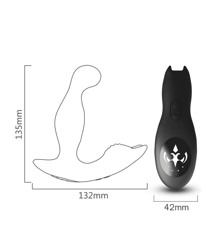 ARMONY - BAT KING VIBRATOR ANAL PROSTATE ROTATOR REMOTE CONTROL BLACK