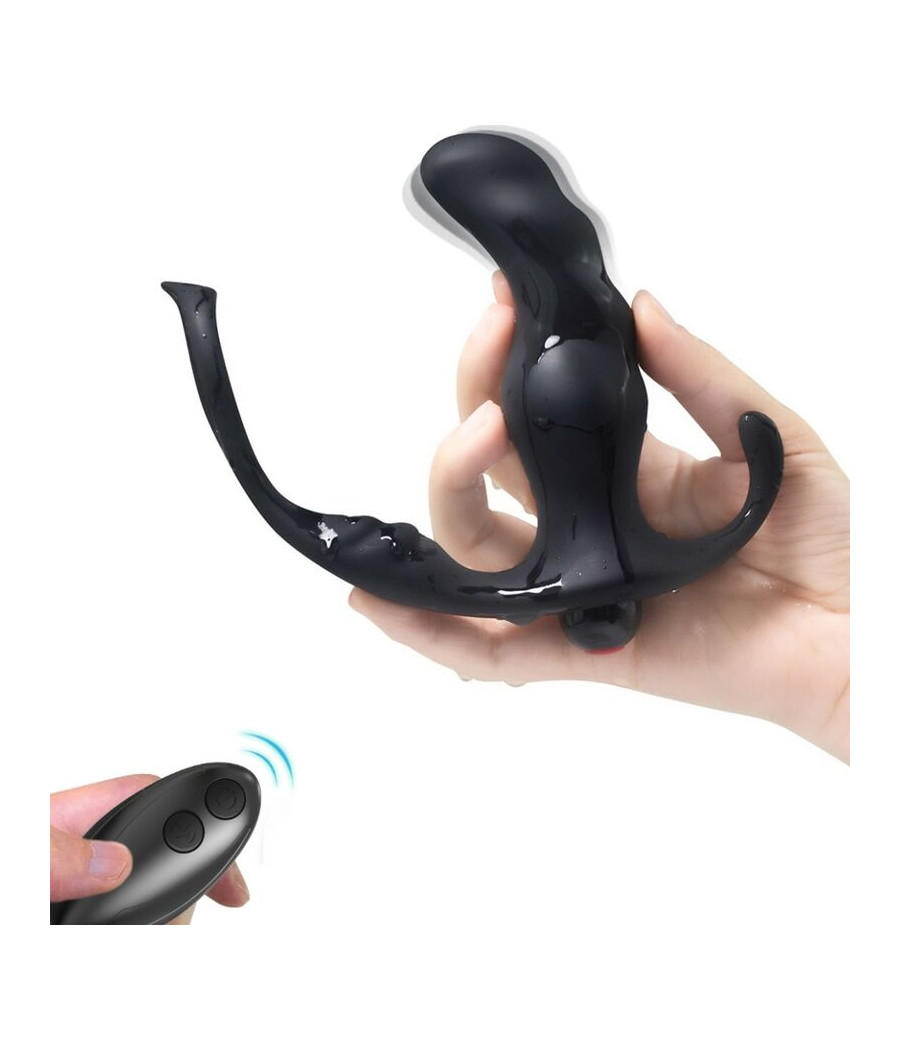ARMONY - VIBRATORE ANALE PROSTATA KNIGHT E TELECOMANDO ANELLO NERO