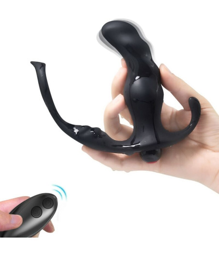 ARMONY - KNIGHT VIBRATOR ANAL PROSTATA & RING FERNBEDIENUNG SCHWARZ