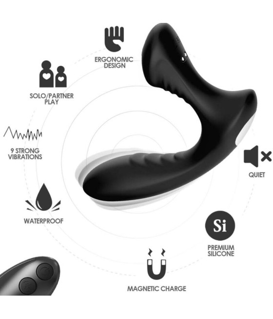 ARMONY - STORM VIBRATOR ANAL PROSTATA & STECKER FERNBEDIENUNG SCHWARZ