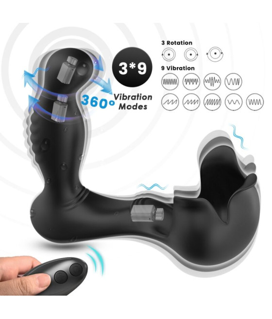 ARMONY - SURROUND VIBRATOR ANAL & STIMULATOR TESTICULOS REMOTE CONTROL BLACK