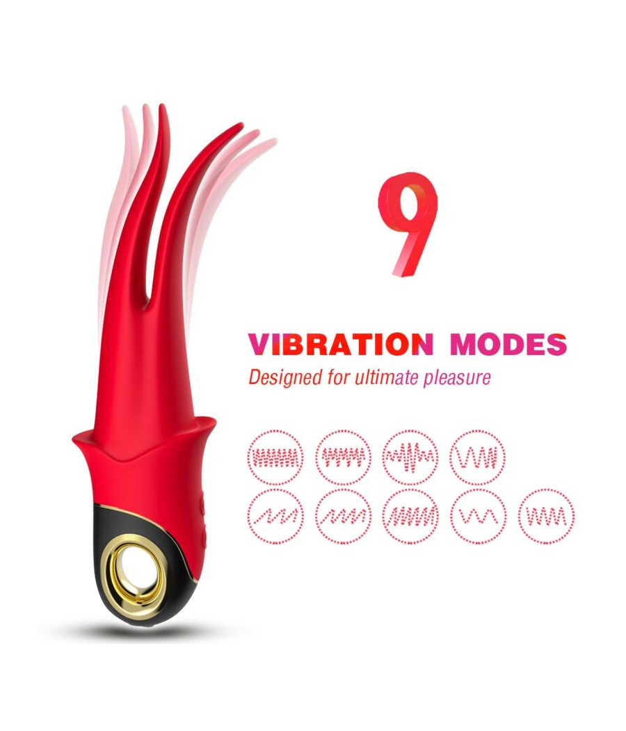 ARMONY - SHADOW VIBRADOR PINZA ROJO