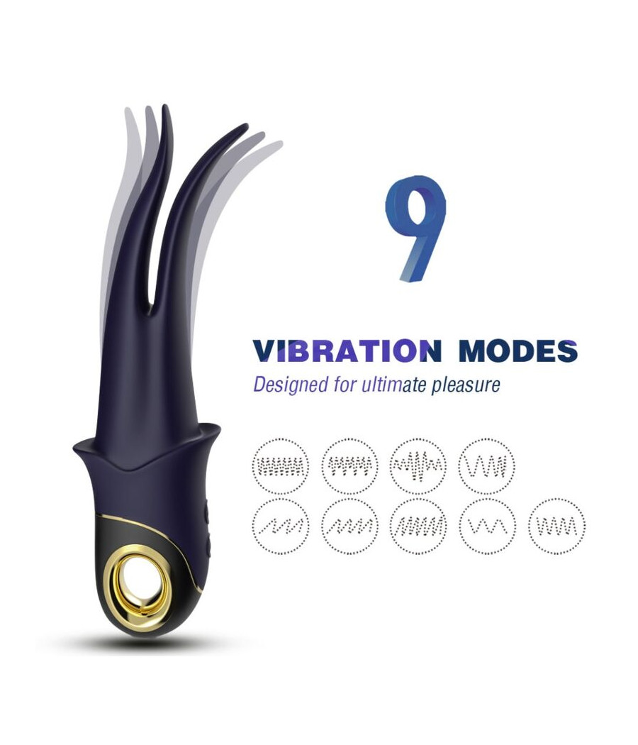 ARMONY - VIBRATORE OMBRA DOPPIA TESTA TEASING BLU
