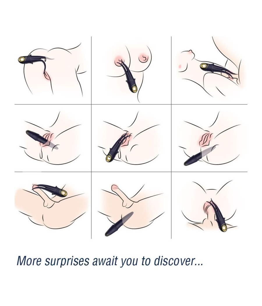 ARMONY - VIBRATORE OMBRA DOPPIA TESTA TEASING BLU