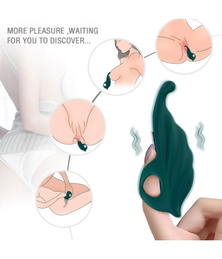 ARMONY - DEDAL ESTIMULADOR & VIBRADOR VERDE