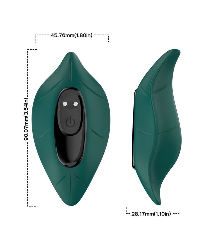 ARMONY - ESTIMULADOR E VIBRADOR CONTROLE REMOTO VERDE