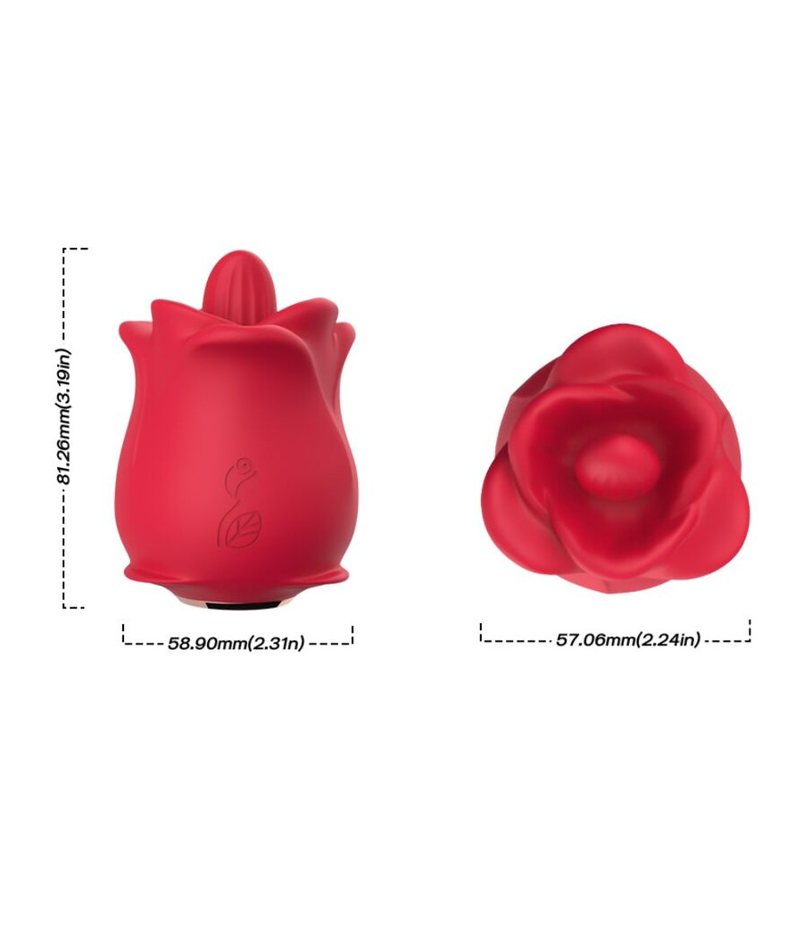 ARMONY - ROSE 10 MODES LICKING CLIT VIBRATOR RED