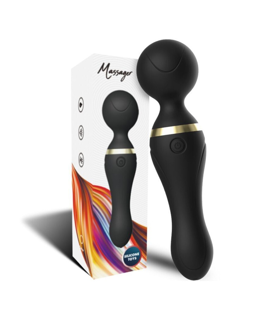 ARMONY - FREEZA MASSAGER E VIBRADOR CABEÇA SUPER FLEXÍVEL PRETA