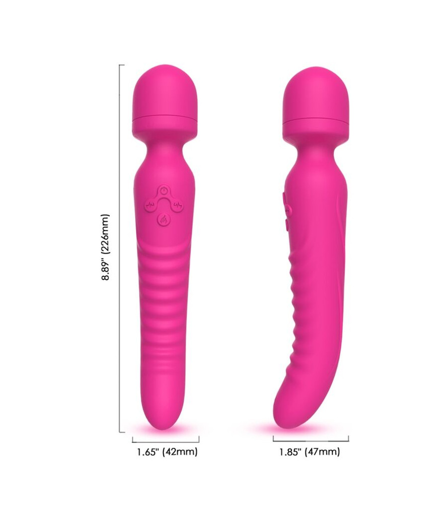 ARMONY - MISSION MASAJEADOR & VIBRADOR EFECTO CALOR FUCSIA