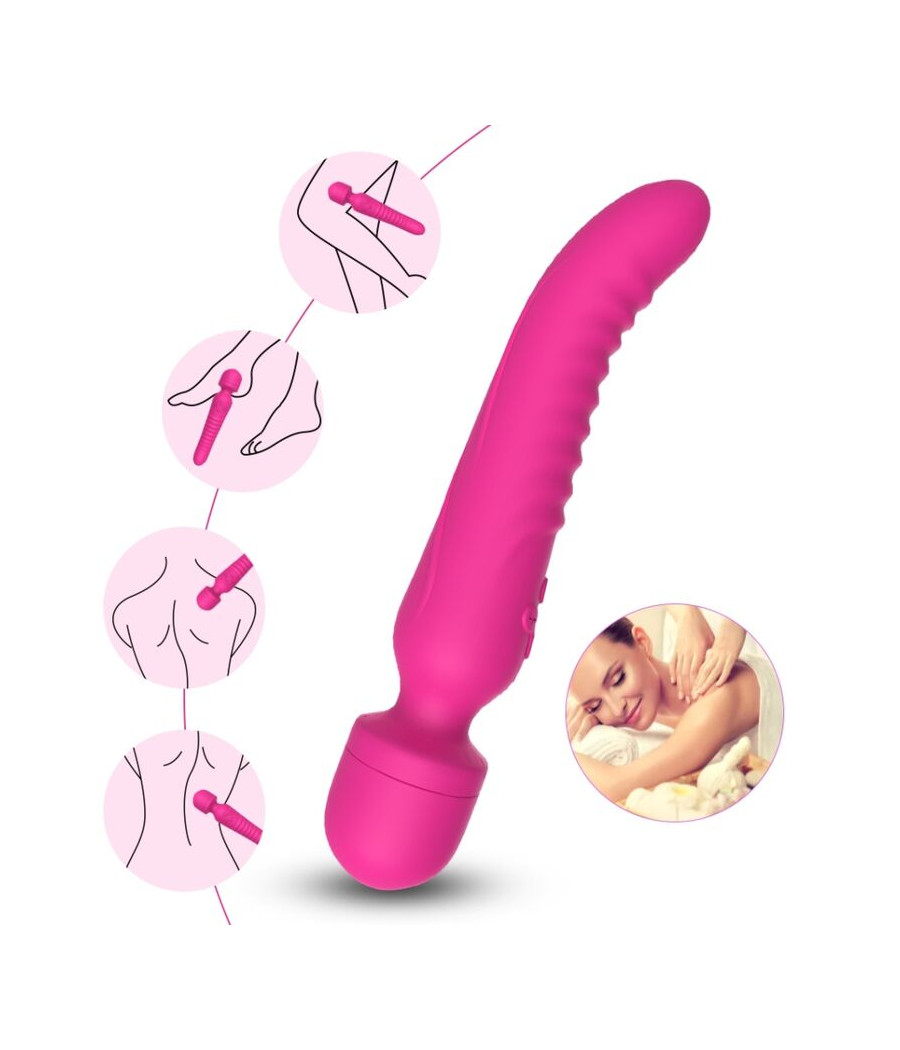ARMONY - MISSION MASAJEADOR & VIBRADOR EFECTO CALOR FUCSIA