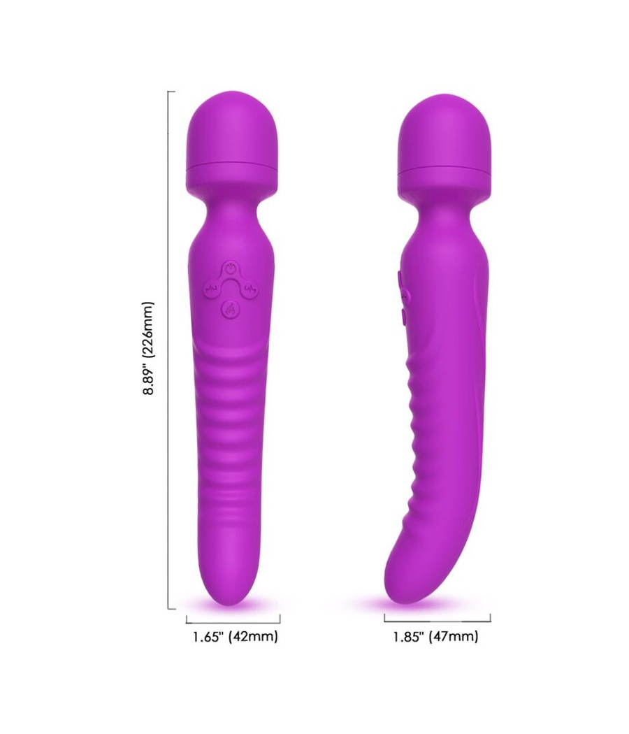 ARMONY - MASSAGER MISSION E VIBRADOR EFEITO DE CALOR ROXO