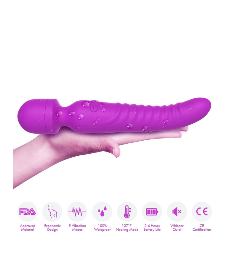 ARMONY - MASSAGER MISSION E VIBRADOR EFEITO DE CALOR ROXO