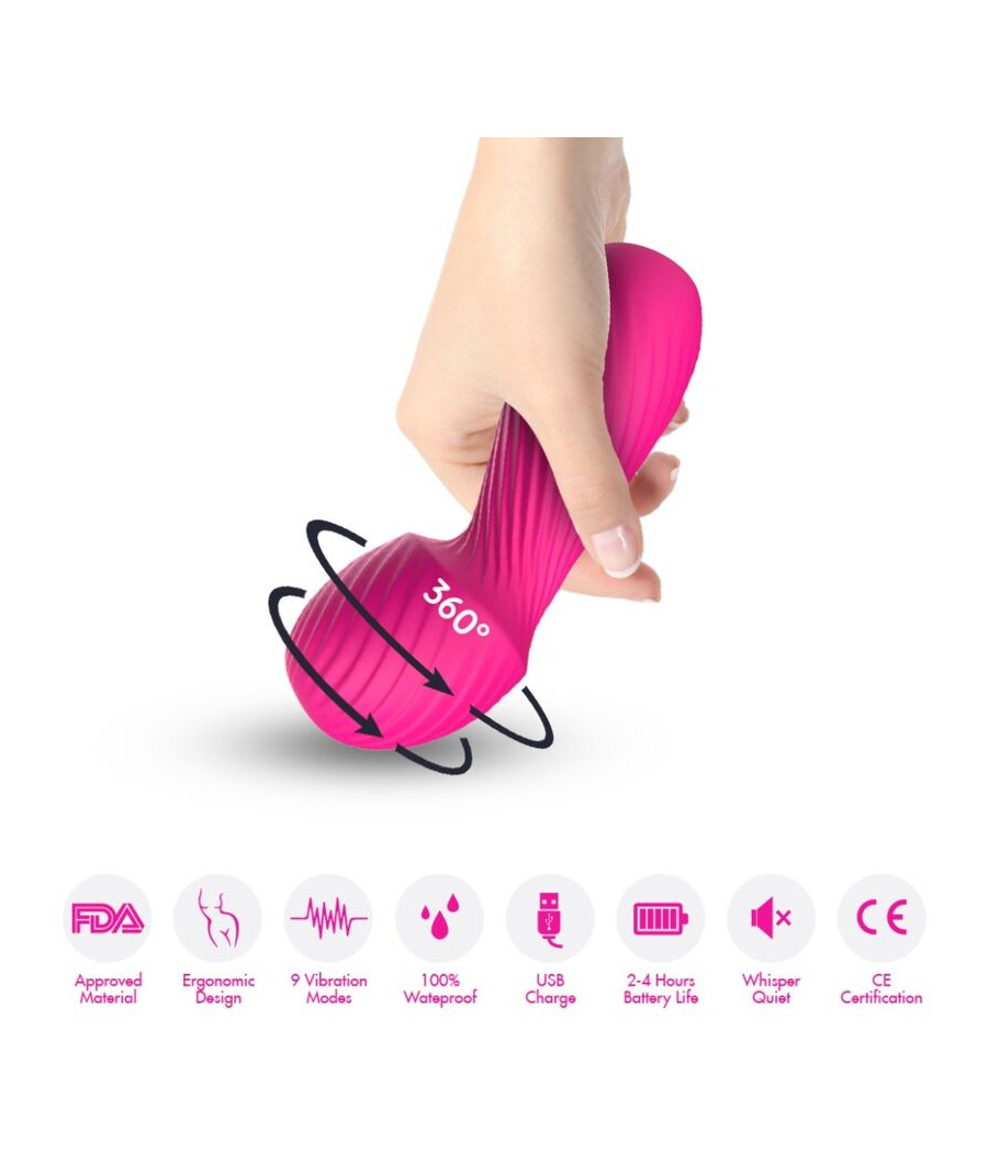 ARMONY - DAZZLE MASAJEADOR & VIBRADOR PEQUEÑO FUCSIA