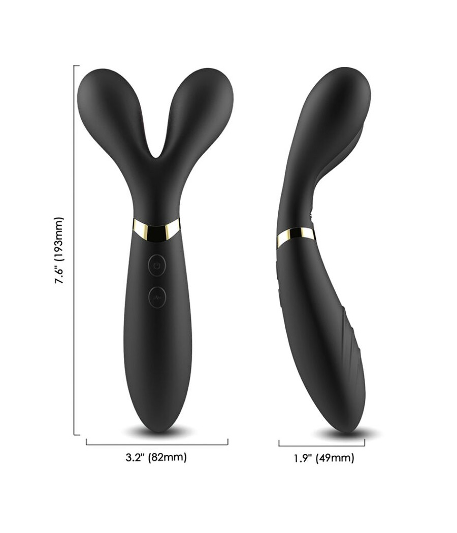 ARMONY - Y-WAND MASSAGER & VIBRATOR DOPPELKOPF SCHWARZ