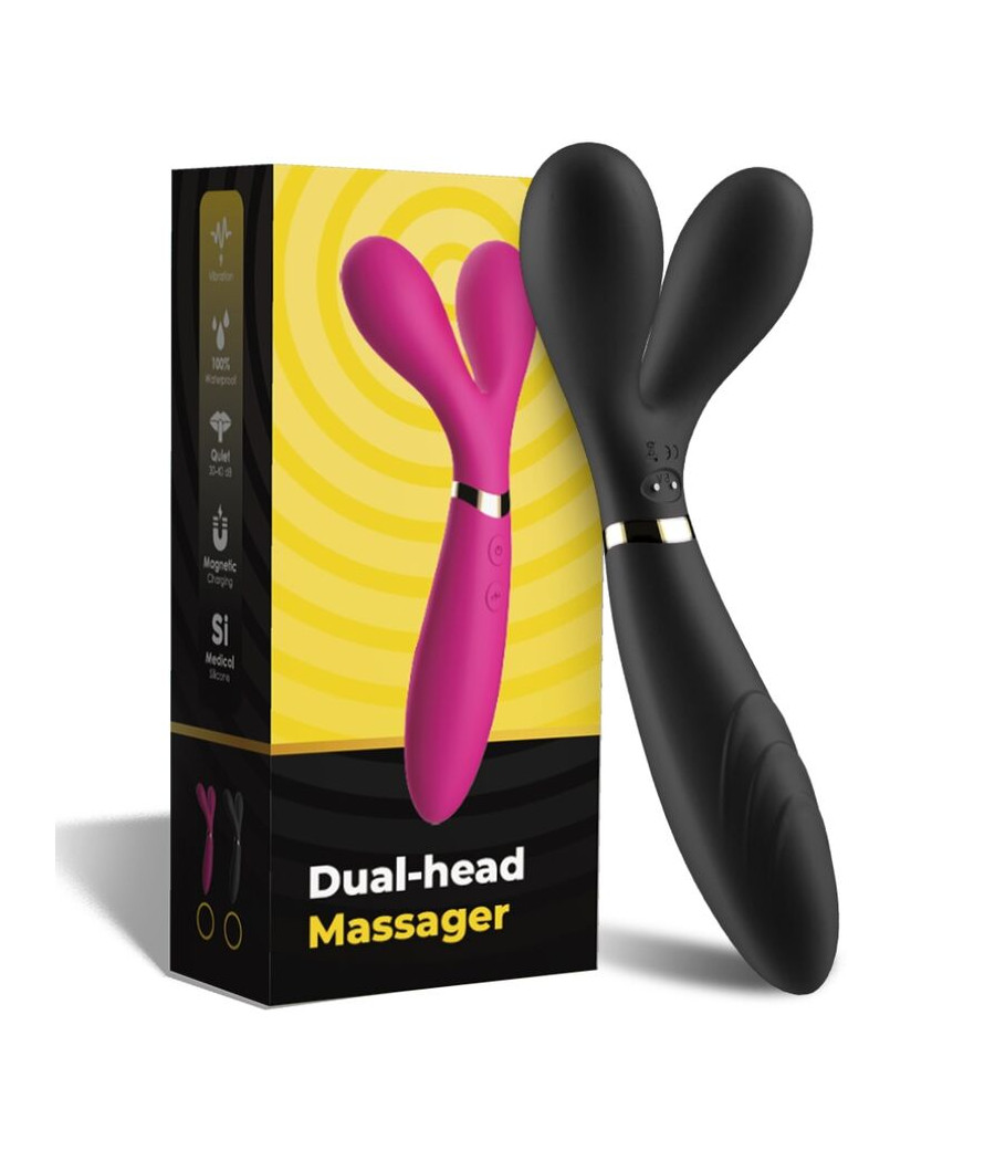 ARMONY - Y-WAND MASSAGER & VIBRATOR DOUBLE HEAD BLACK