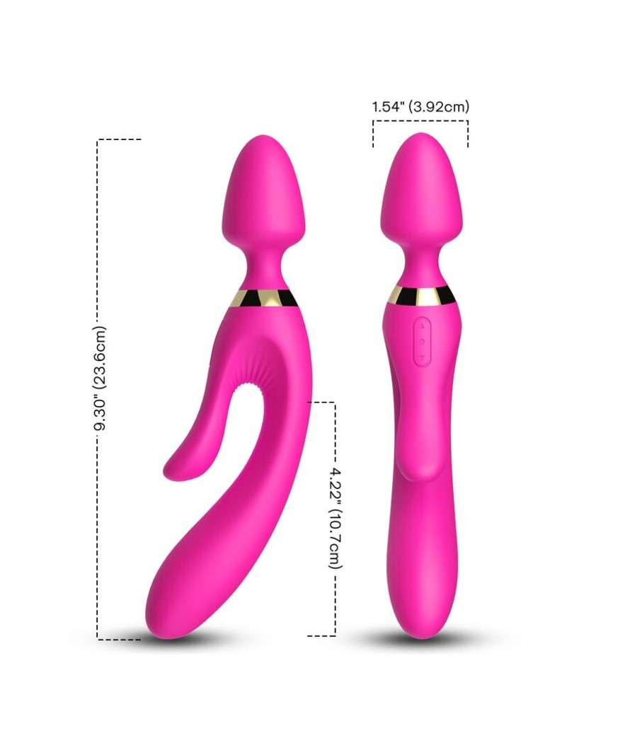 ARMONY - MASSAGGIATORE E VIBRATORE RABBIT FUCSIA