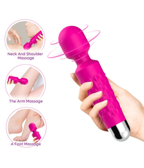 ARMONY - MASSAGER POSTMAN E VIBRADOR CABEÇA SUPER FLEXÍVEL FÚCSIA