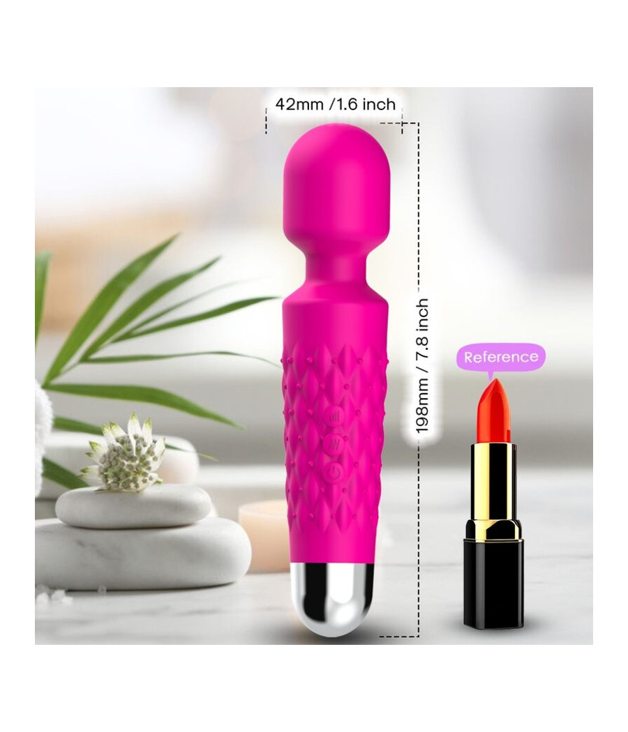 ARMONY - MASSAGER POSTMAN E VIBRADOR CABEÇA SUPER FLEXÍVEL FÚCSIA