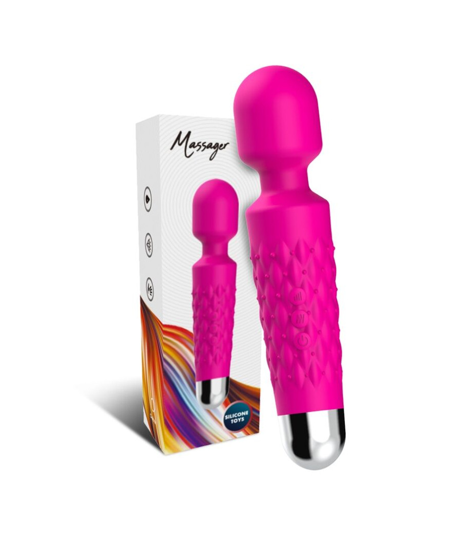 ARMONY - MASSAGER POSTMAN E VIBRADOR CABEÇA SUPER FLEXÍVEL FÚCSIA