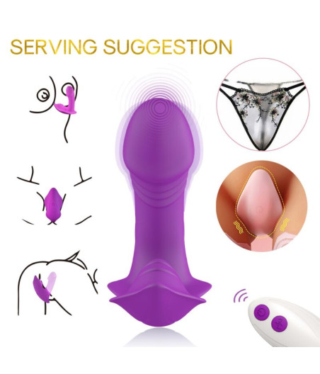 ARMONY - VIBRATORE FISCHIETTO INTRODUCIBILE TELECOMANDO VIOLA